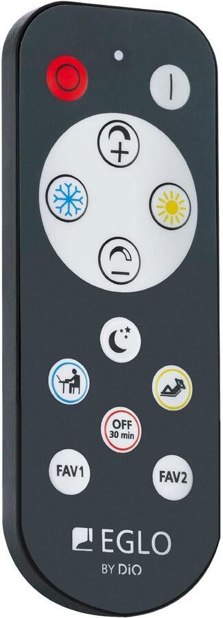 EGLO Plafondlamp TIRRENARA Plafondlamp in zwart en bruin van staal hout warmwit-koudwit (1 stuk) - Foto 4