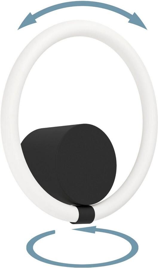 EGLO Plafondlamp CARANACOA Plafondlamp in zwart van staal 11 5W warmwit (1 stuk) - Foto 6