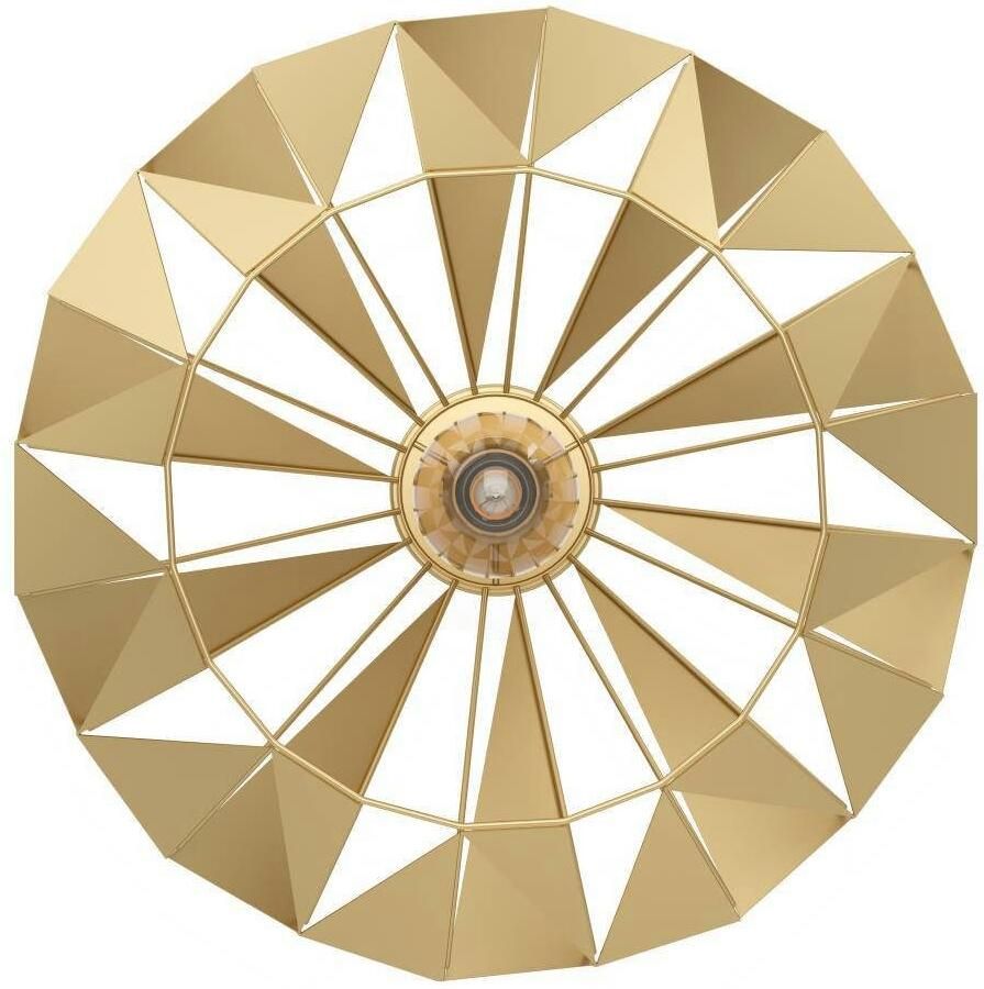 EGLO Plafondlamp CARLTON Deckenlampe Stahl E27 Flurlampe Wohnzimmerlampe Lampe Plafondlamp in retro ontwerp vintage woonkamerlamp metaal in goudkleur (1 stuk)