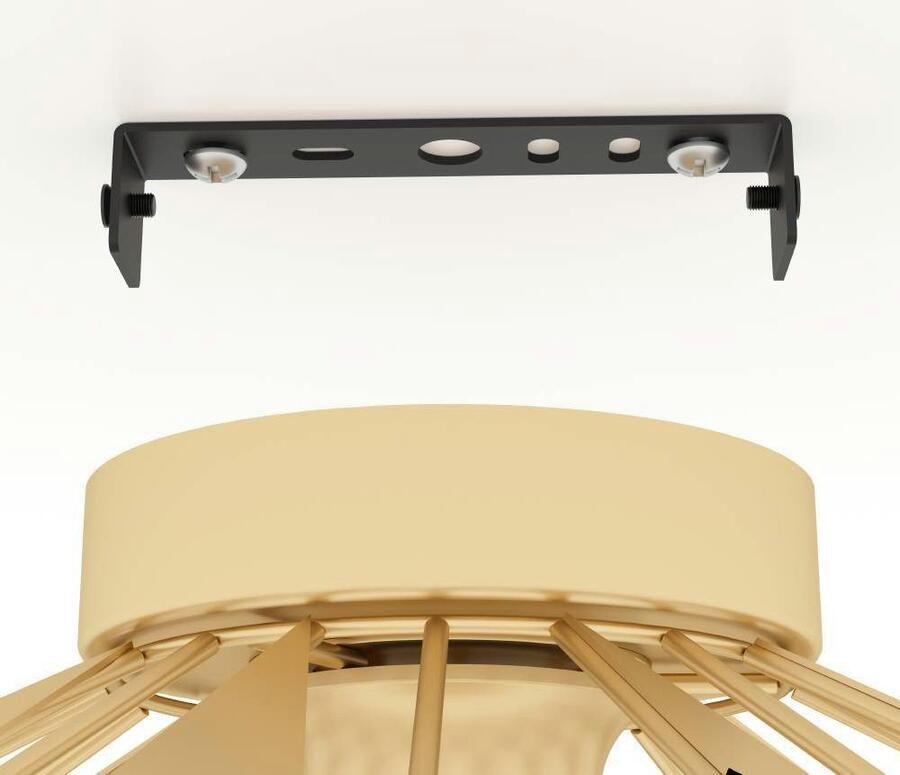 EGLO Plafondlamp CARLTON Deckenlampe Stahl E27 Flurlampe Wohnzimmerlampe Lampe Plafondlamp in retro ontwerp vintage woonkamerlamp metaal in goudkleur (1 stuk) - Foto 3