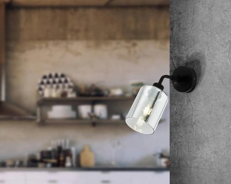 EGLO FORESTBURG Wandlamp E27 11.5 cm Zwart - Foto 3
