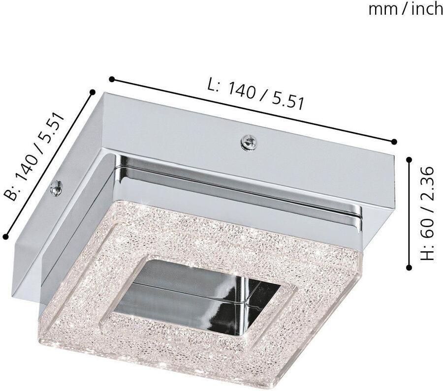 EGLO LED-WL DL 1 CHROM KRISTALL 'FRADELO' - Foto 2