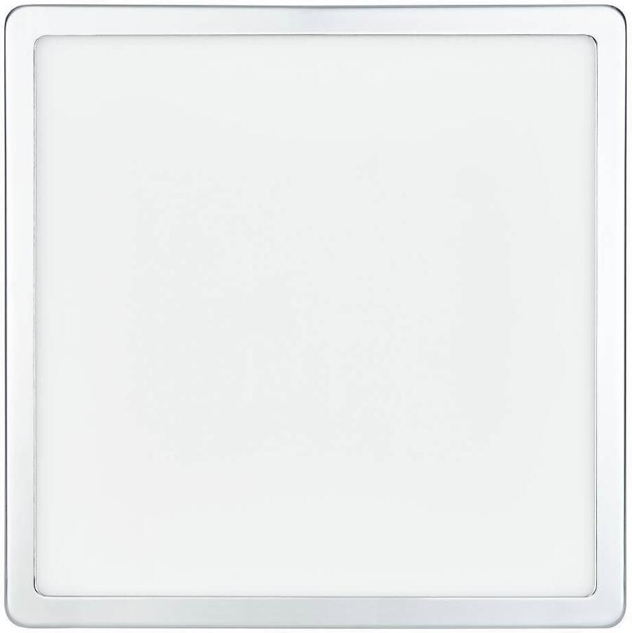 EGLO Plafondlamp FUEVA 5 Plafondlamp IP44 lage opbouwhoogte 20 Watt Vierkant L x B 28 5 cm LED opbouwlamp bad-plafondlamp IP44 (1 stuk)