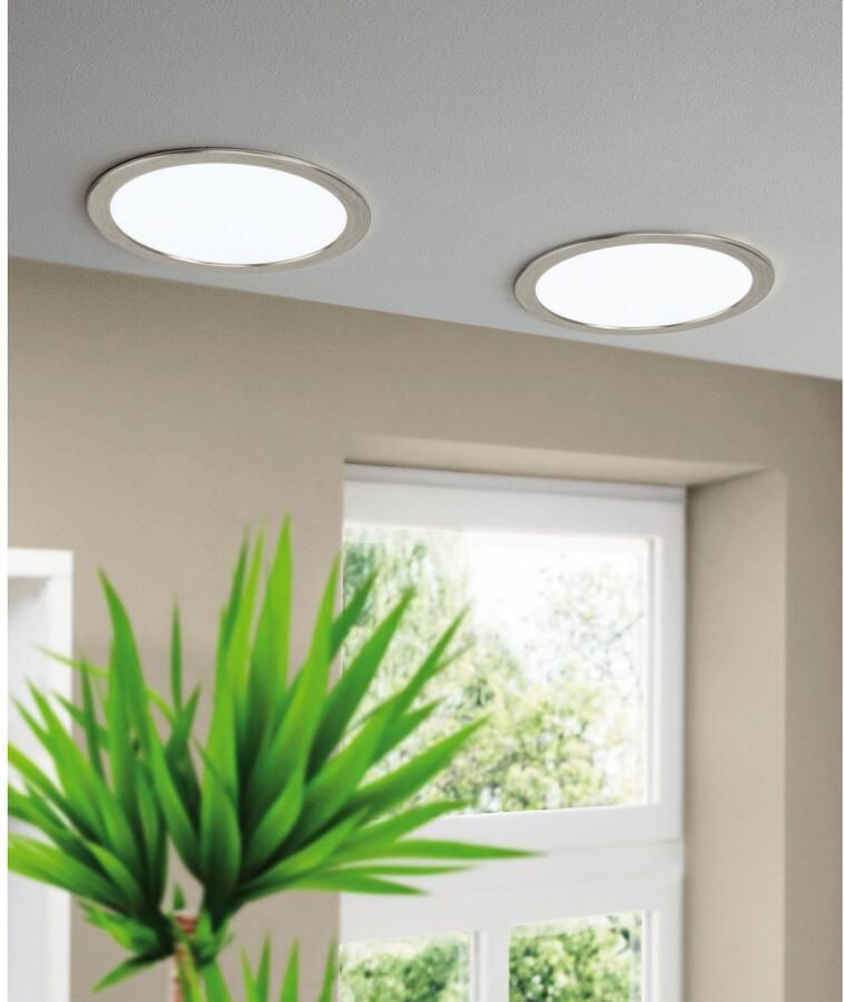 EGLO  connect.z Fueva-Z Smart Inbouwlamp - Ø 21 6 cm - Grijs Wit - Instelbaar wit licht - Dimbaar - Zigbee - Foto 6