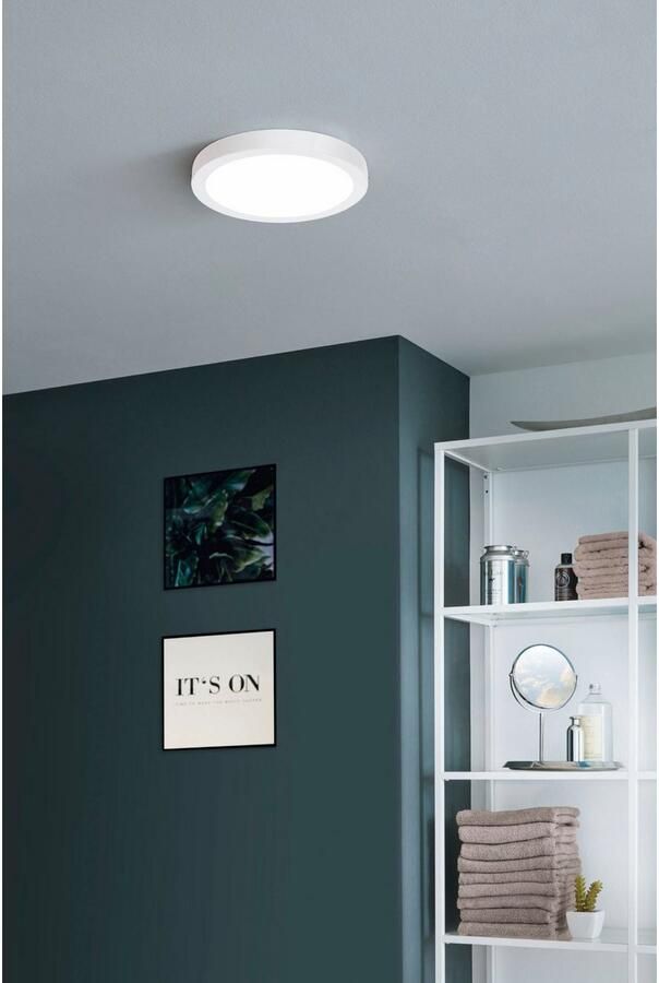 EGLO  connect.z Fueva-Z Smart Opbouwlamp - Ø 28 5 cm - Wit - Instelbaar wit licht - Dimbaar - Zigbee - Foto 6