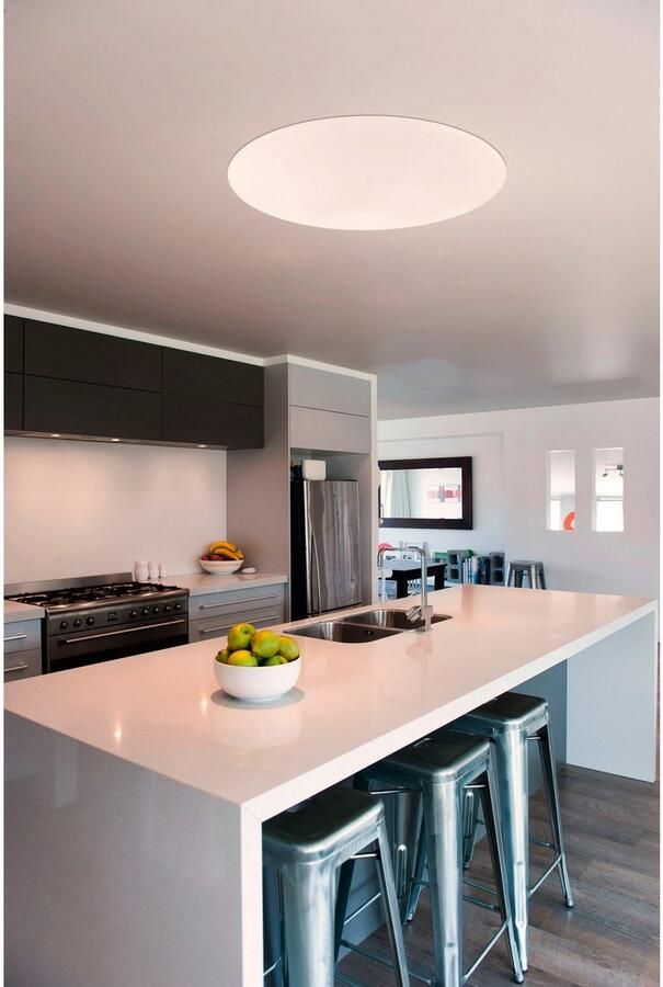 EGLO Plafondlamp GIRON Deckenlampe Stahl und Kunststoff IP20 Wohnzimmerlampe Lampe Bediening via afstandsbediening timer (1 stuk) - Foto 5