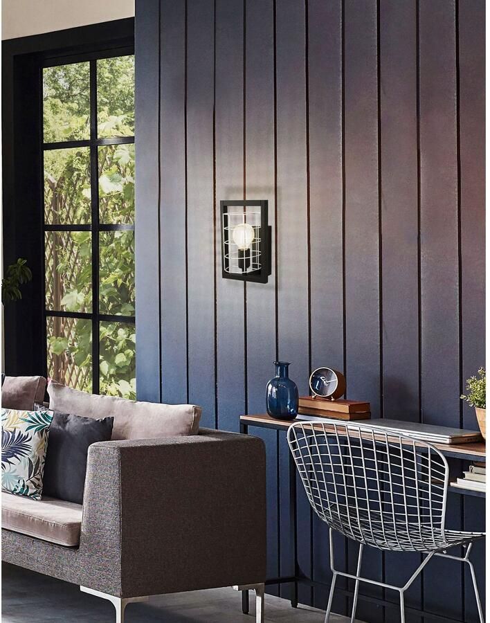 EGLO Plafondlamp JUBILY Plafondlamp in zwart van staal excl. E27 40W (1 stuk)