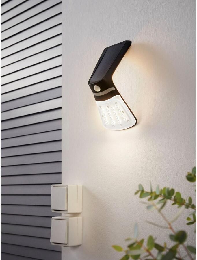 EGLO Plafondlamp LAMOZZO 1 Plafondlamp in zwart van kunststof (1 stuk)