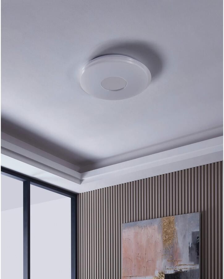 EGLO Plafondlamp LANCIANO-Z plafondlamp wit instelbaar wit ZigBee 3.0 sterrenhemel Timer App spraakbesturing Alexa ‎‎‎Ø 56 cm excl. afstandsbediening (1 stuk) - Foto 9