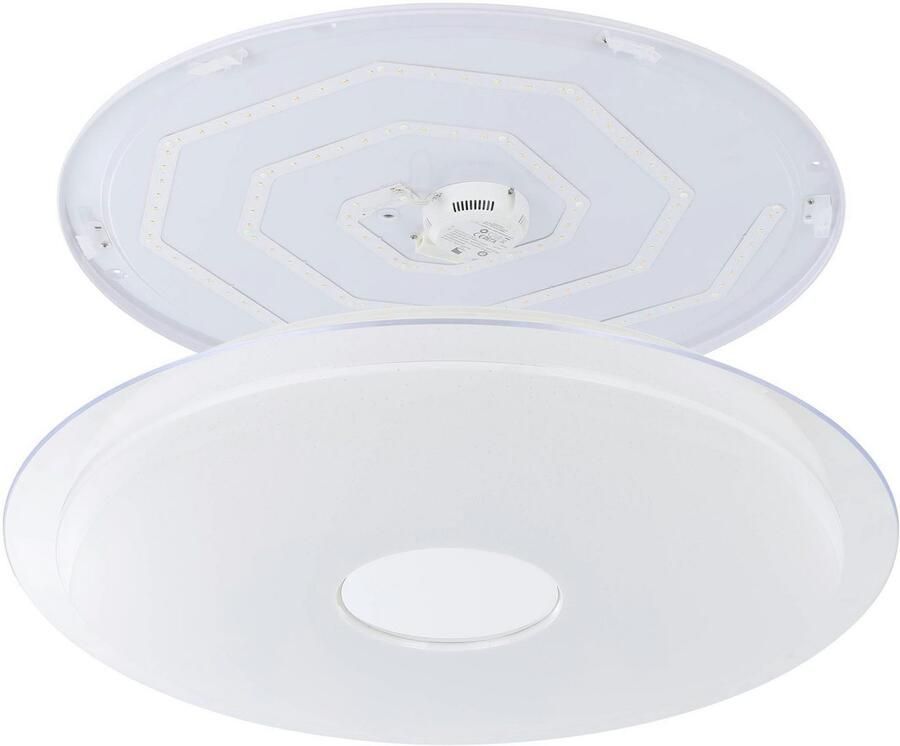 EGLO Plafondlamp LANCIANO-Z plafondlamp wit instelbaar wit ZigBee 3.0 sterrenhemel Timer App spraakbesturing Alexa ‎‎‎Ø 77 cm excl. afstandsbediening (1 stuk) - Foto 8