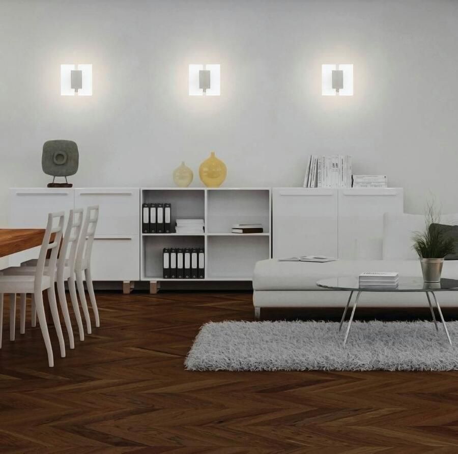 EGLO  Metrass 2 - Wand Plafondlamp - 2 Lichts - Nikkel-Mat - Gesatineerd - Foto 2