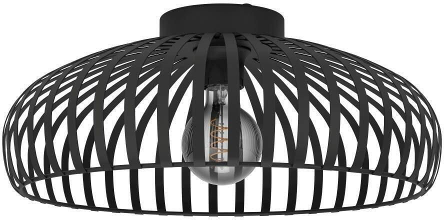 EGLO Plafondlamp MOGANO 3 Plafondlamp metaal in zwart ganglamp met E27 fitting Ø 43 cm (1 stuk) - Foto 5