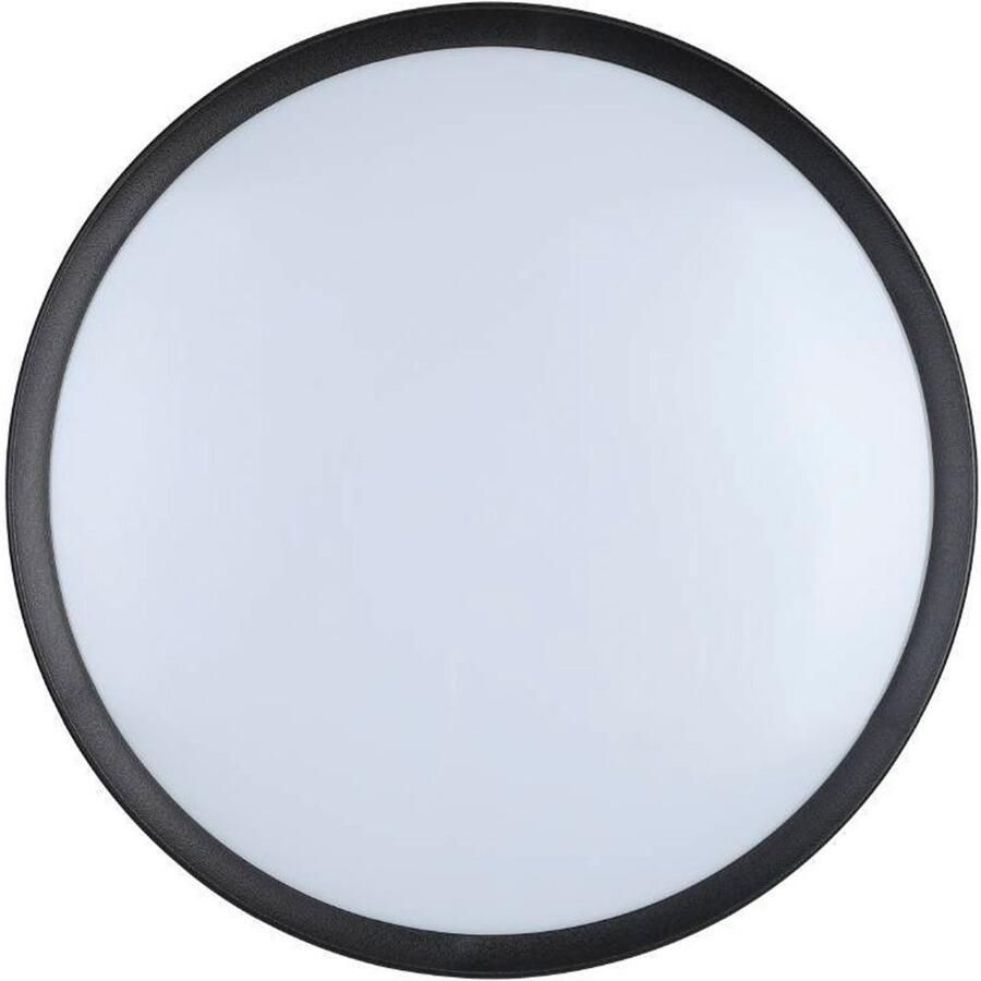 EGLO Plafondlamp MUSURITA Plafondlamp woonkamer staal kunststof zwart wit Ø 34 cm (1 stuk)