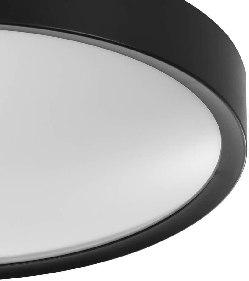 EGLO Plafondlamp MUSURITA Plafondlamp woonkamer staal kunststof zwart wit Ø 44 cm (1 stuk)