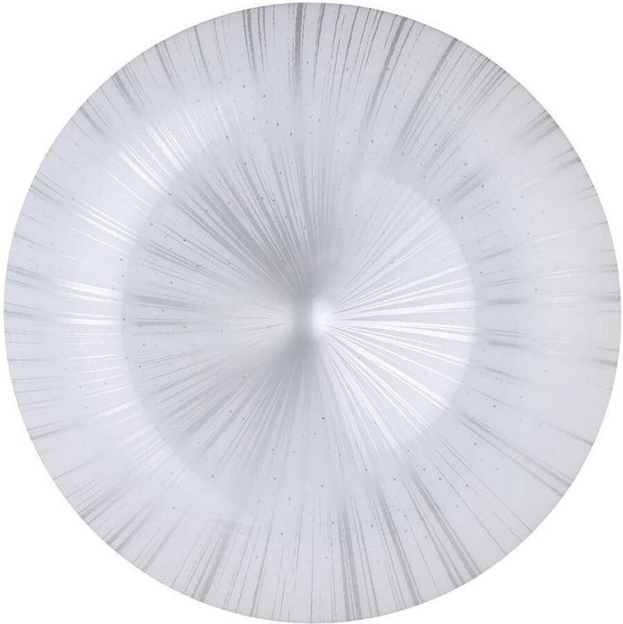 EGLO Plafondlamp NIEVES plafondlamp kristalleffect wit zilver kunststof metaal (1 stuk)