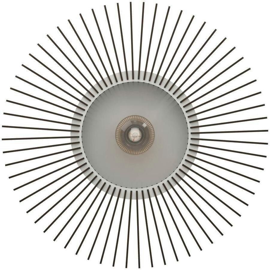 EGLO Plafondlamp PALOMBAIA Plafondlamp hout in grijs plafondlamp met E27 fitting Ø 50 cm (1 stuk)