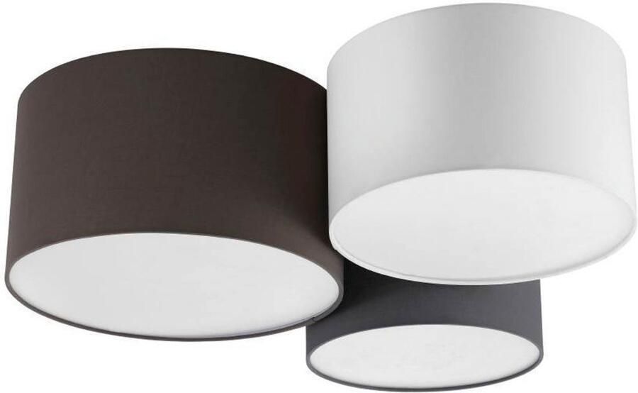 EGLO  Pastore Plafondlamp - E27 - 61 cm - Wit Antraciet Bruin Grijs - Foto 7