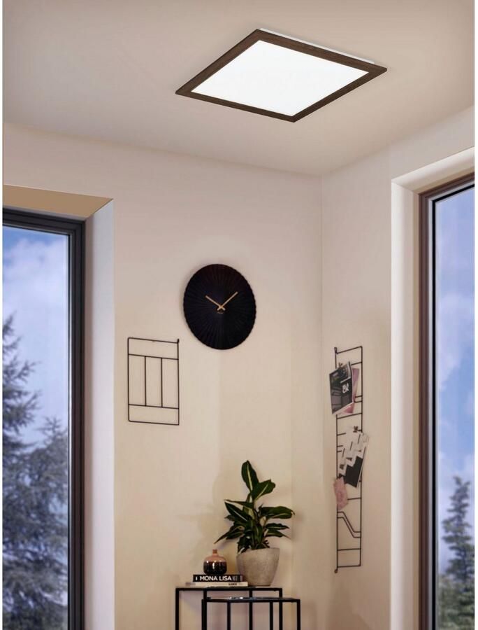 EGLO Plafondlamp PIGLIONASSO Plafondlamp in wit van staal kunststof 32W neutraalwit (1 stuk)