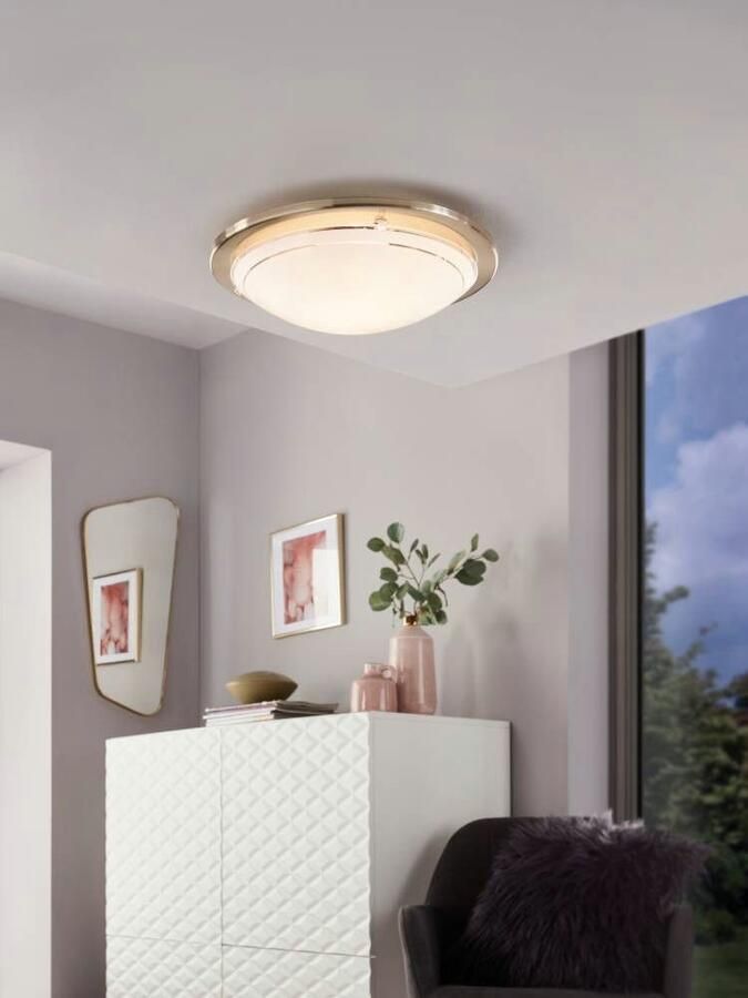 EGLO Plafondlamp Planeet 1 Woonkamerlamp hallamp eetkamer kantoor tijdloos 29x29x8 5cm (1 stuk) - Foto 5