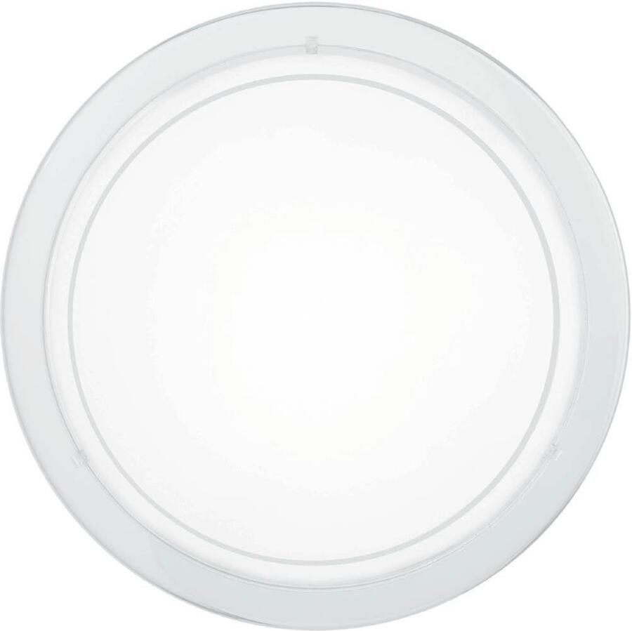 EGLO Plafondlamp PLANET 1 plafondlamp wit staal glas keukenlamp E27 (1 stuk)