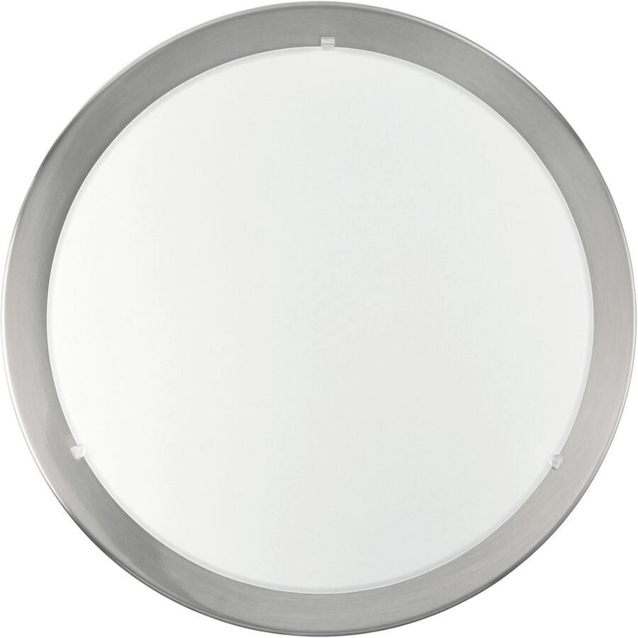 EGLO Plafondlamp PLANET plafondlamp zilver wit gesatineerd glas keukenlamp E27 (1 stuk) - Foto 2