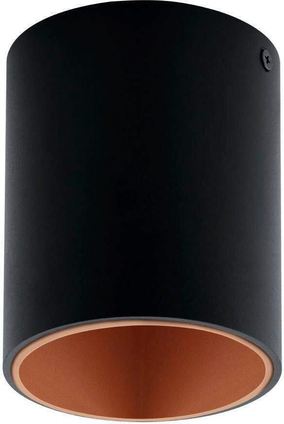 EGLO Plafondlamp POLASSO Plafondlamp aluminium kunststof kleur: zwart koper Ø: 10 cm (1 stuk) - Foto 2