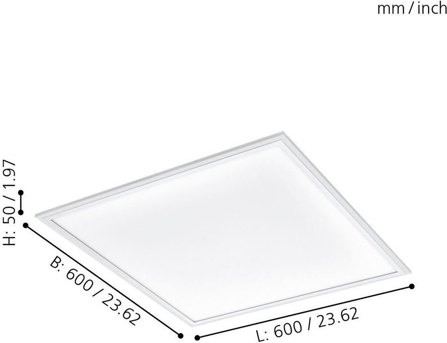 EGLO Plafondlamp SALOBRENA-A Bediening via afstandsbediening nachtlicht (1 stuk) - Foto 4