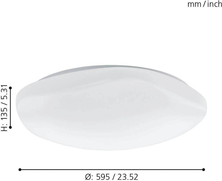 EGLO Plafondlamp TOTARI-C Smart Home plafondlamp Ø 60 cm dimbaar wittinten en kleuren instelbaar (1 stuk) - Foto 6