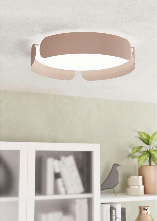 EGLO Plafondlamp VALCASOTTO Deckenlampe Stahl und Kunststoff IP20 Flurlampe Lampe Plafondlamp woonkamerlamp LED slaapkamerlamp (1 stuk) - Foto 2