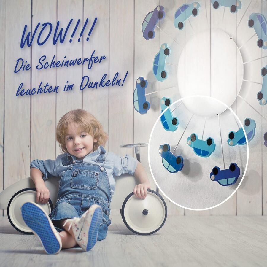 EGLO Muur- plafondlamp VIKI 1 blauw 92146