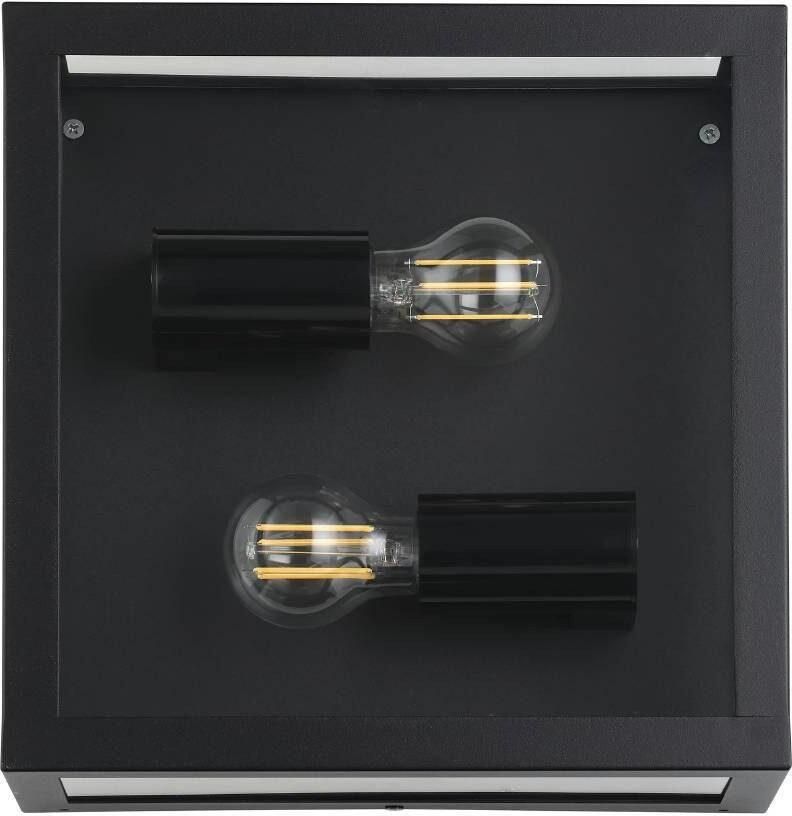 EGLO Plafondlamp voor buiten ALAMONTE 1 zwart l29 x h29 x b13 cm spatwaterdicht rustiek - Foto 5