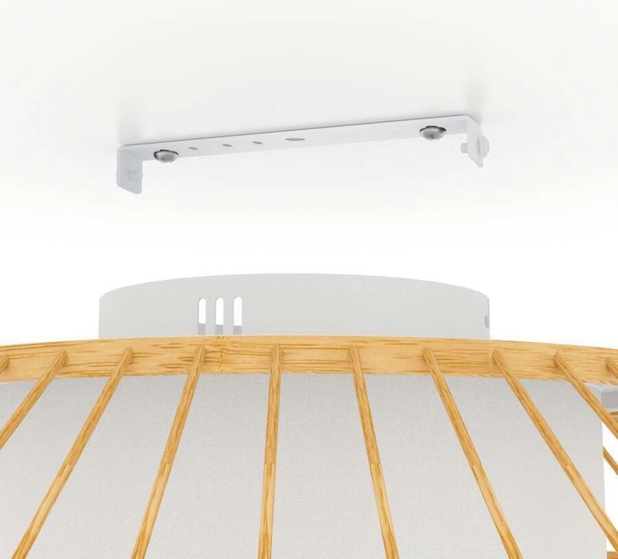 EGLO connect.z Yuku-Z Plafondlamp Ø 46 cm Wit Bruin Instelbaar RGB & wit licht Dimbaar Zigbee - Foto 4