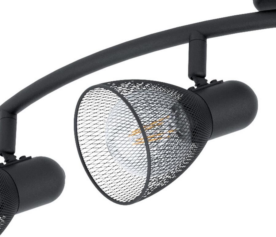 EGLO Plafondspot CAROVIGNO Plafondspot staal E14 IP20 woonkamerlamp hal lamp - Foto 3