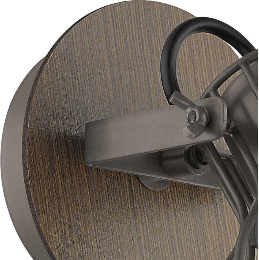 EGLO Sambatello Opbouwspot - E27 - 4-lichts - Bruin Zilver