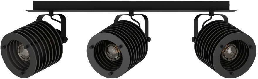 EGLO Plafondspot SEGOVIA Plafondlamp metaal en hout in zwart plafondspot met E27 fitting (1 stuk) - Foto 5