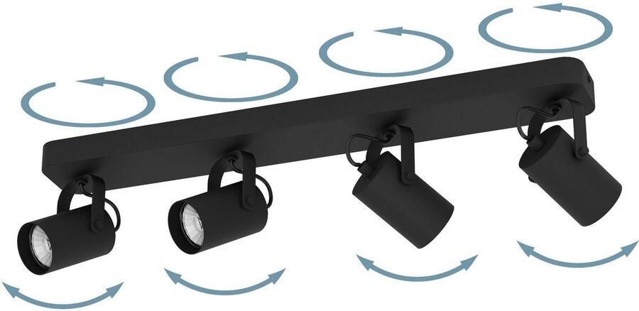 EGLO Plafondspot SOREGO Plafondspot staal GU10 IP20 woonkamerlamp lamp (1 stuk) - Foto 3
