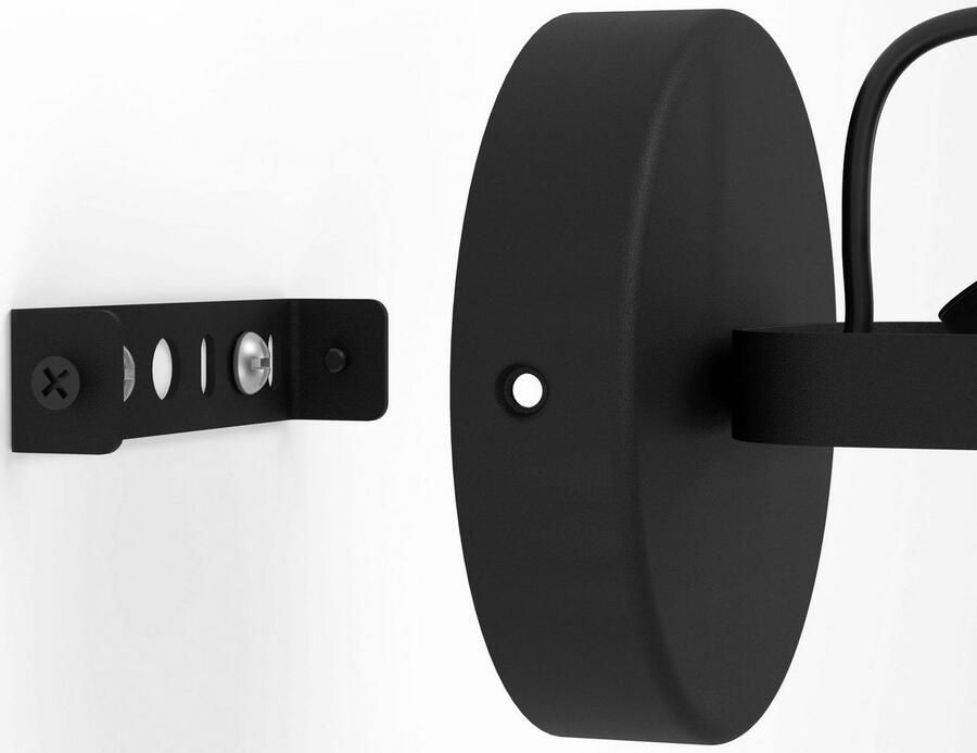 EGLO Plafondspot SOREGO Wandstrahler Stahl GU10 IP20 Wohnzimmerlampe Flurlampe Deckenspot in zwart van staal incl. GU10 3W (1 stuk)