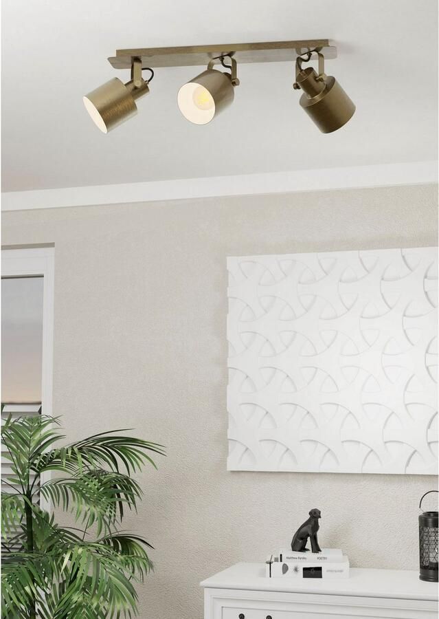 EGLO Plafondspot SOUTHERY Deckenspot in goudkleur en wit van staal excl. E27 40W (1 stuk) - Foto 2