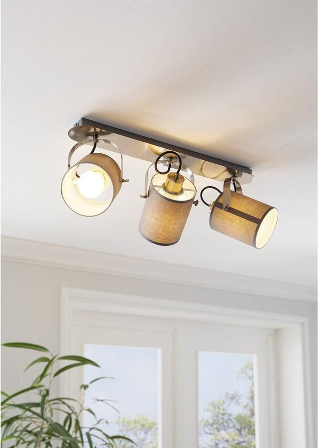 EGLO  Villabate Spot - 3 lichts - E27 - Nikkel Mat - Foto 4