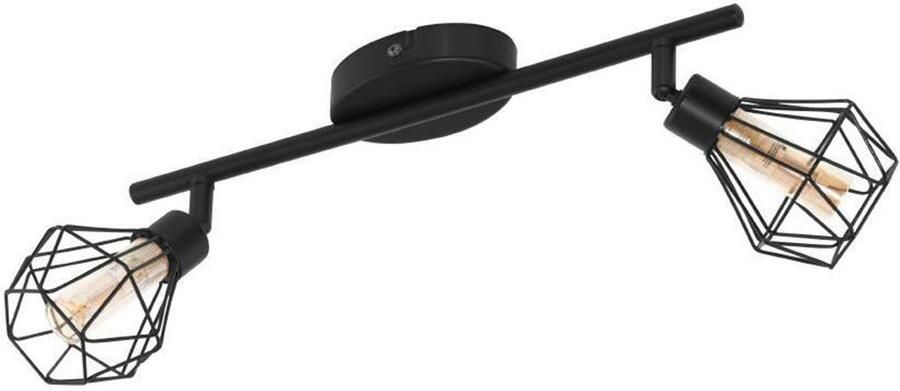 EGLO Plafondspot ZAPATA 1 Plafondlamp plafondspot van staal zwart glas: amber fitting: G9 (1 stuk) - Foto 3