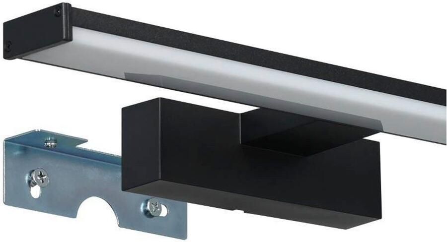 EGLO Spiegellamp PANDELLA 1 Wandlamp LED spiegel lamp in zwart wit IP44 L 40 cm (1 stuk) - Foto 3