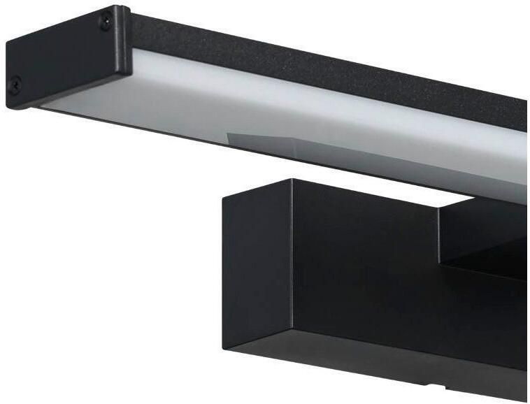 EGLO Spiegellamp PANDELLA 1 Wandlamp LED spiegel lamp in zwart wit IP44 L 40 cm (1 stuk) - Foto 4