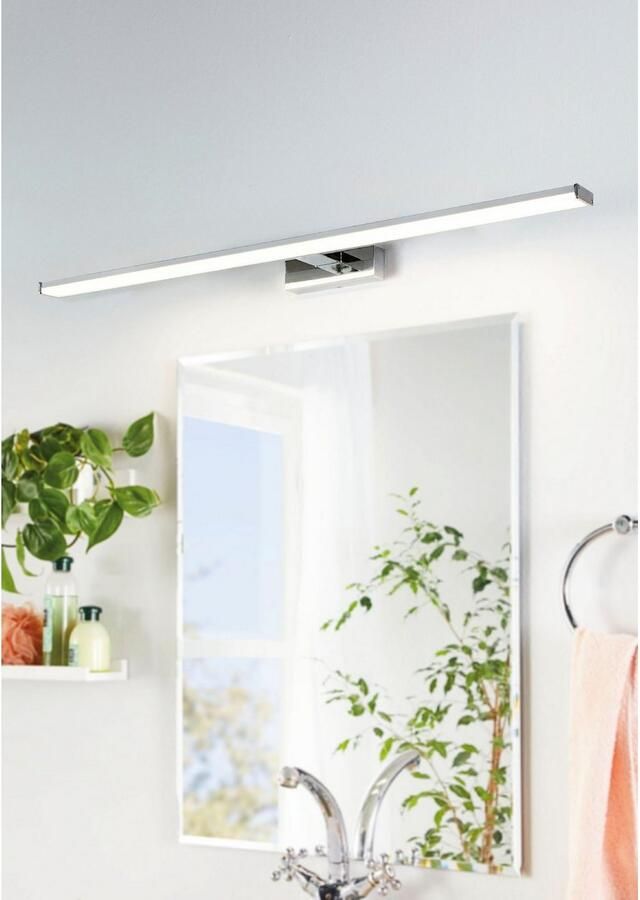 EGLO Spiegellamp PANDELLA Plafondlamp in chroom en zilverkleur van alu kunststof (1 stuk)