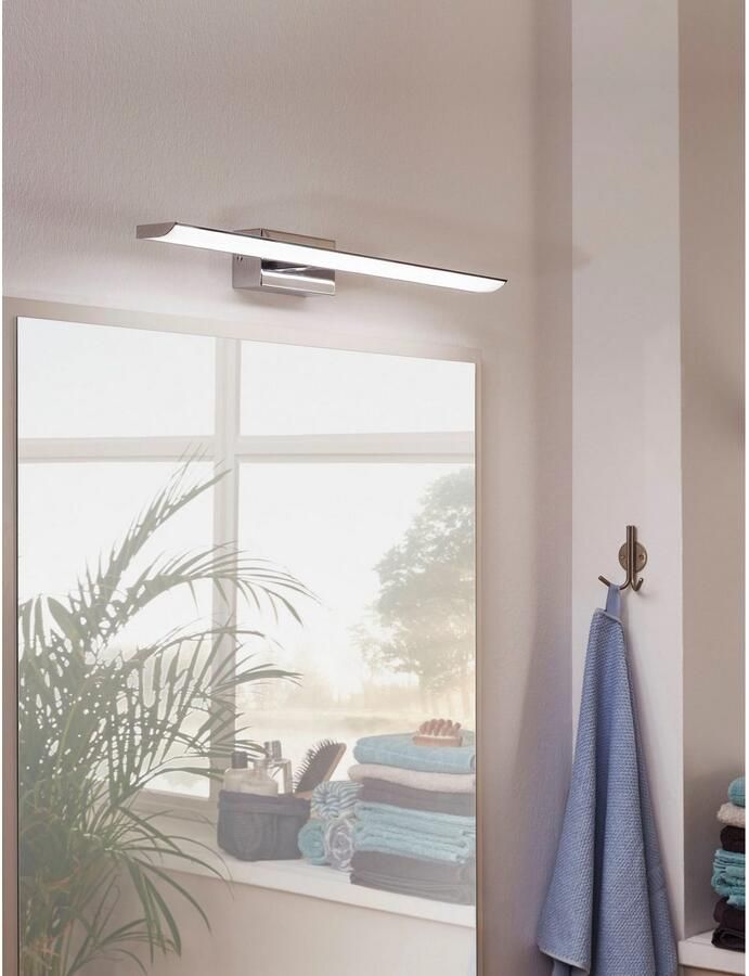 EGLO Spiegellamp TABIANO Spiegellampe Stahl und Kunststoff IP20 Wandlampe Lampe Bad