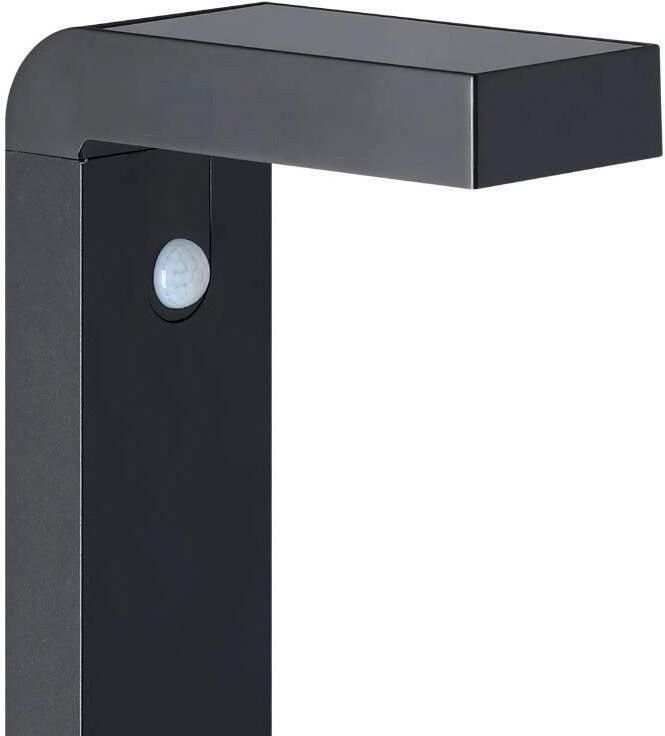 EGLO Staande lamp BARACCONI Stehlampe Alu Kunststoff IP44 Solar Außenlampe Lampe Buitenlamp met grondpen bewegingssensor zonne-energie downlight IP44 (1 stuk) - Foto 3