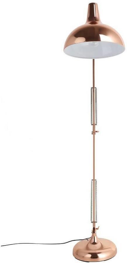 EGLO Staande lamp BORGILLIO Vloerlamp industrieel staal in koper E27 incl. voetknop (1 stuk) - Foto 4