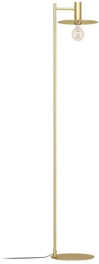 EGLO Staande lamp ESCANDELL Vloerlamp metaal in geborsteld messing lamp met E27 156 cm (1 stuk) - Foto 3