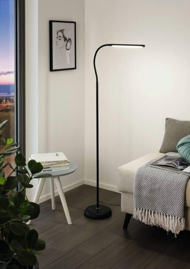 EGLO Staande lamp LAROA LED staande lamp aanraaksensor 4-staps dimming modern - Foto 2