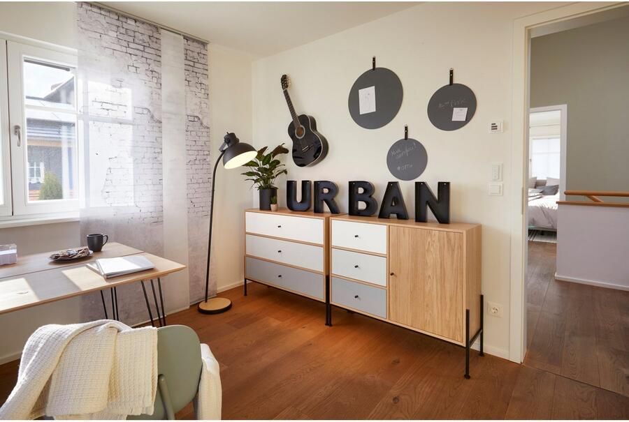 EGLO Lubenham Vloerlamp E27 160 cm Zwart Bruin - Foto 6