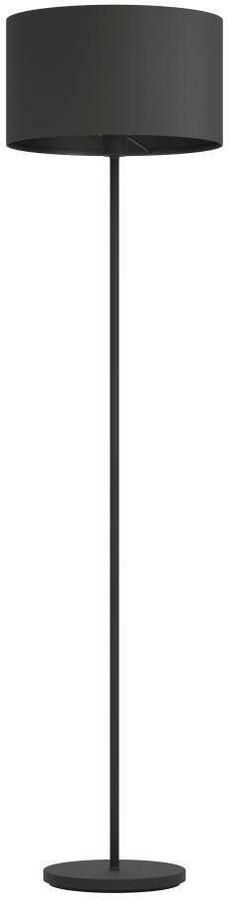 EGLO Staande lamp MASERLO 1 Vloerlamp van staal en textiel in zwart met voetknop E27 (1 stuk) - Foto 6